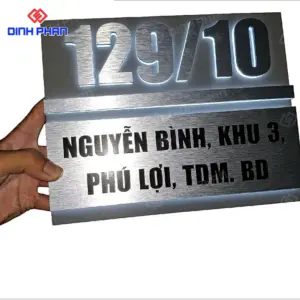 Bảng hiệu inox