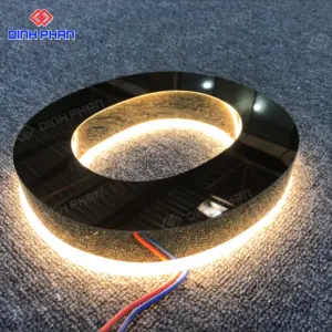 Chữ inox đế mica