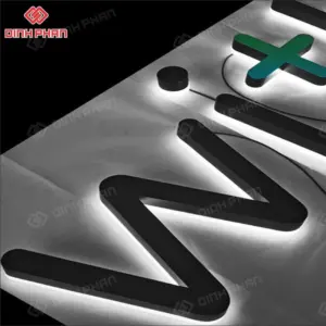 Alternative view of Chữ inox đen