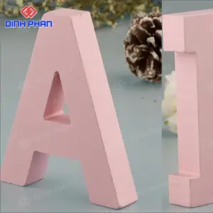 Alternative view of Chữ inox hồng