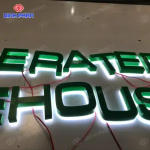 Alternative view of Chữ inox sáng chân