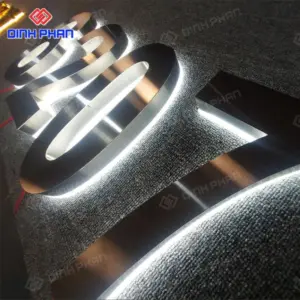 Chữ inox trắng xước