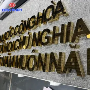 Chữ inox vàng