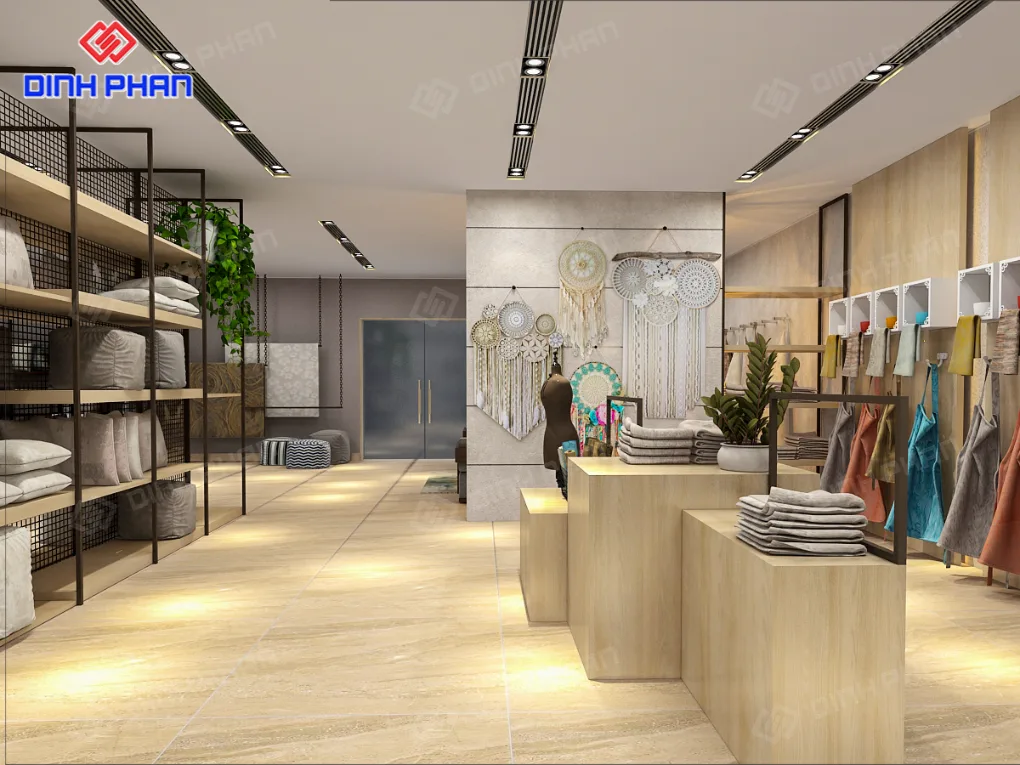 Thi công shop BMT đẹp, hiện đại, thu hút khách