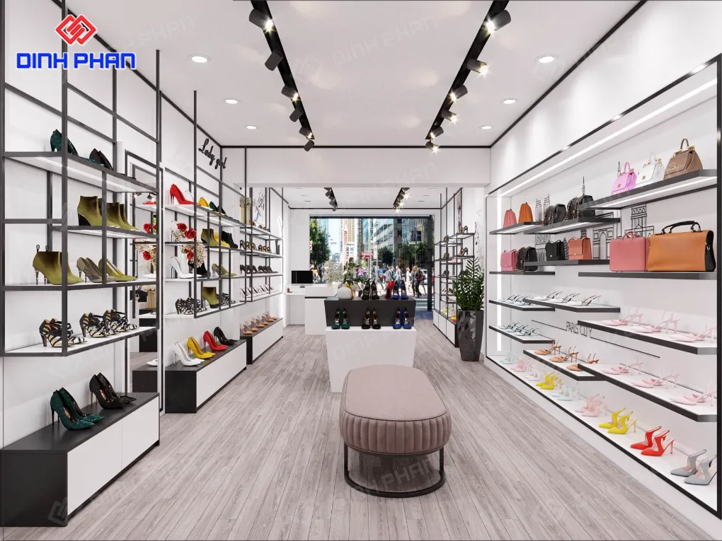Thiết kế shop BMT đẹp, dễ gây ấn tượng với khách