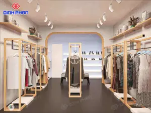 Thiết kế shop BMT đẹp, dễ gây ấn tượng với khách
