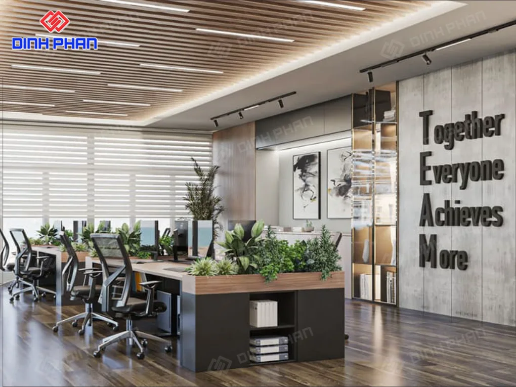 Thiết kế văn phòng BMT đẹp, hiện đại, tối ưu không gian làm việc
