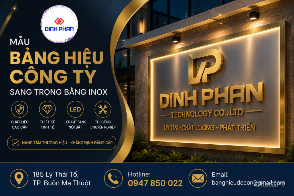 bảng hiệu công ty