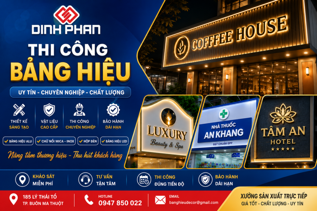 thi công bảng hiệu uy tín