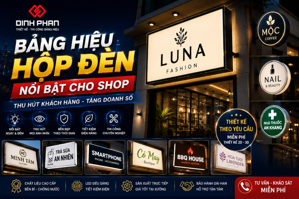bảng hiệu hộp đèn