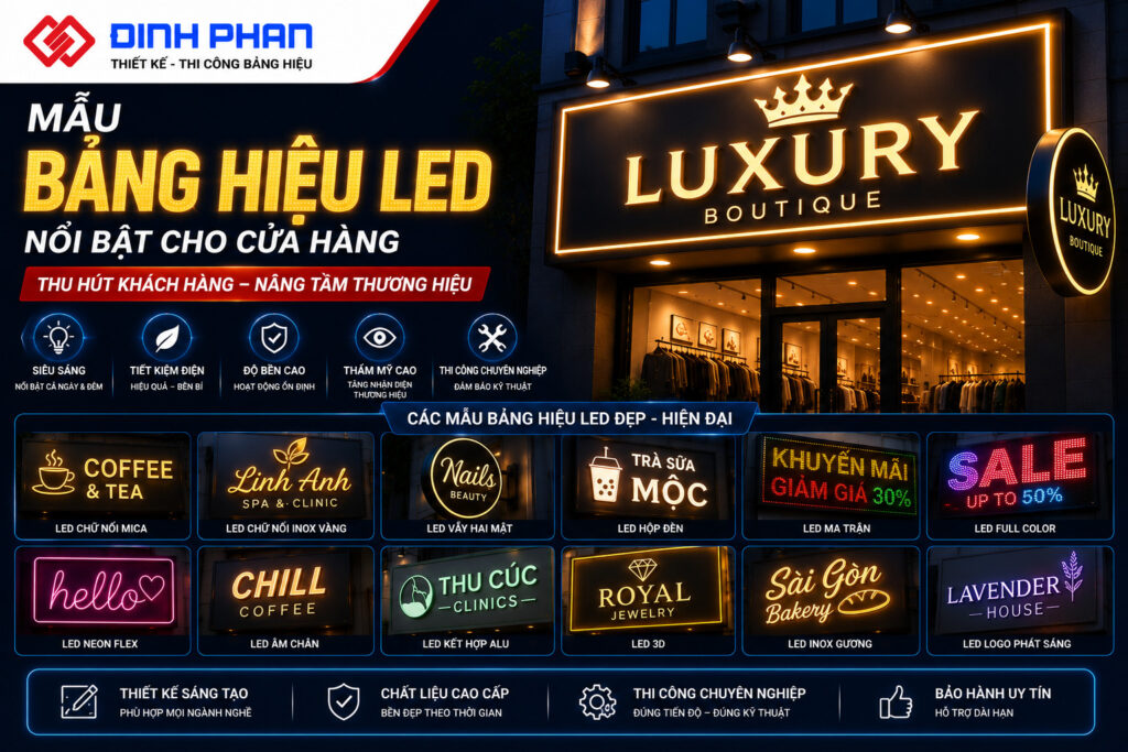bảng hiệu led