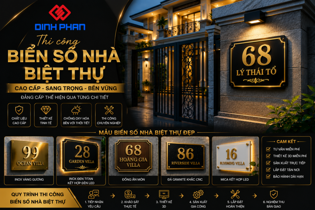 biển số nhà biệt thự
