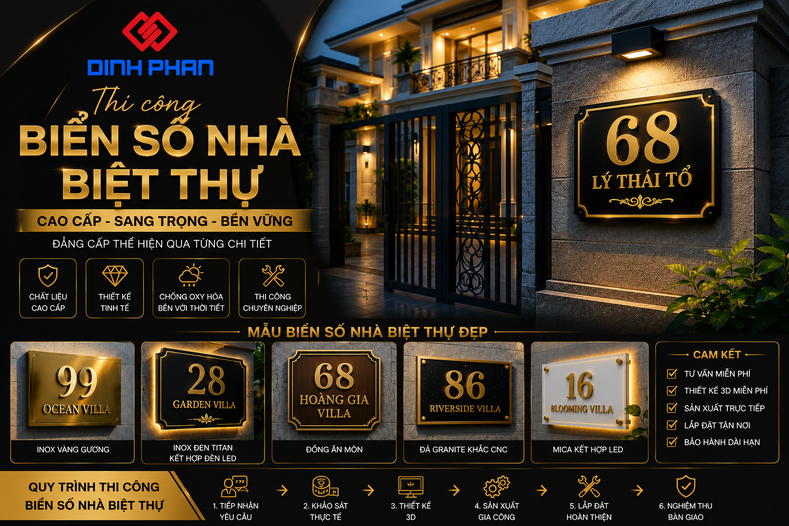 biển số nhà biệt thự