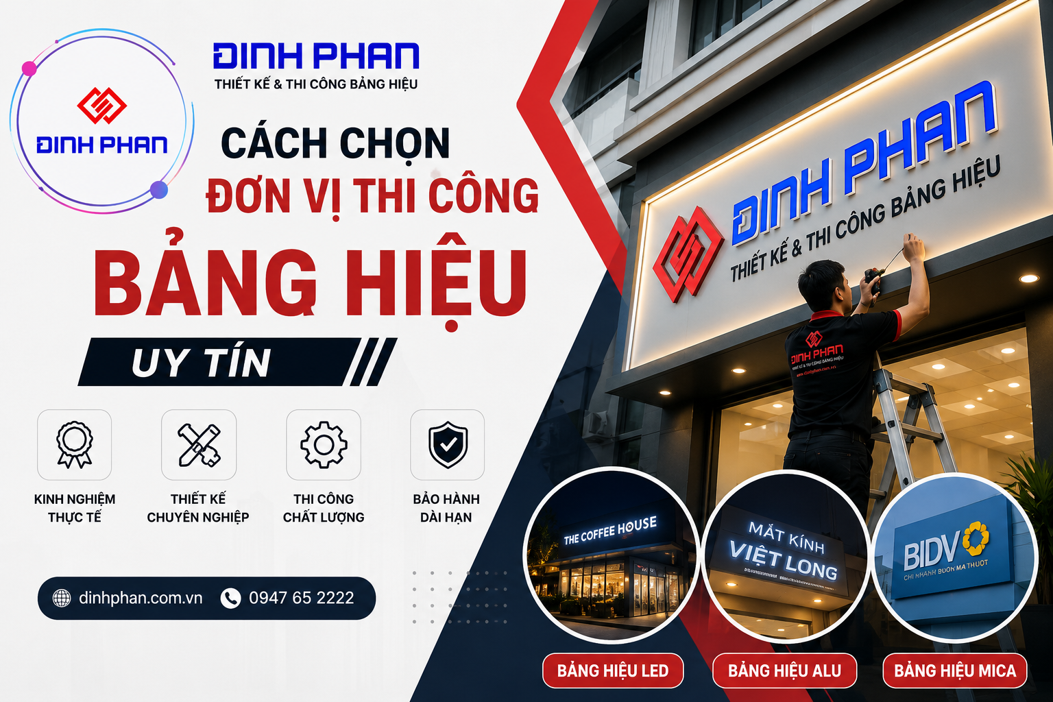 đơn vị thi công bảng hiệu