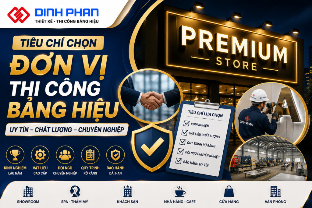 đơn vị thi công bảng hiệu