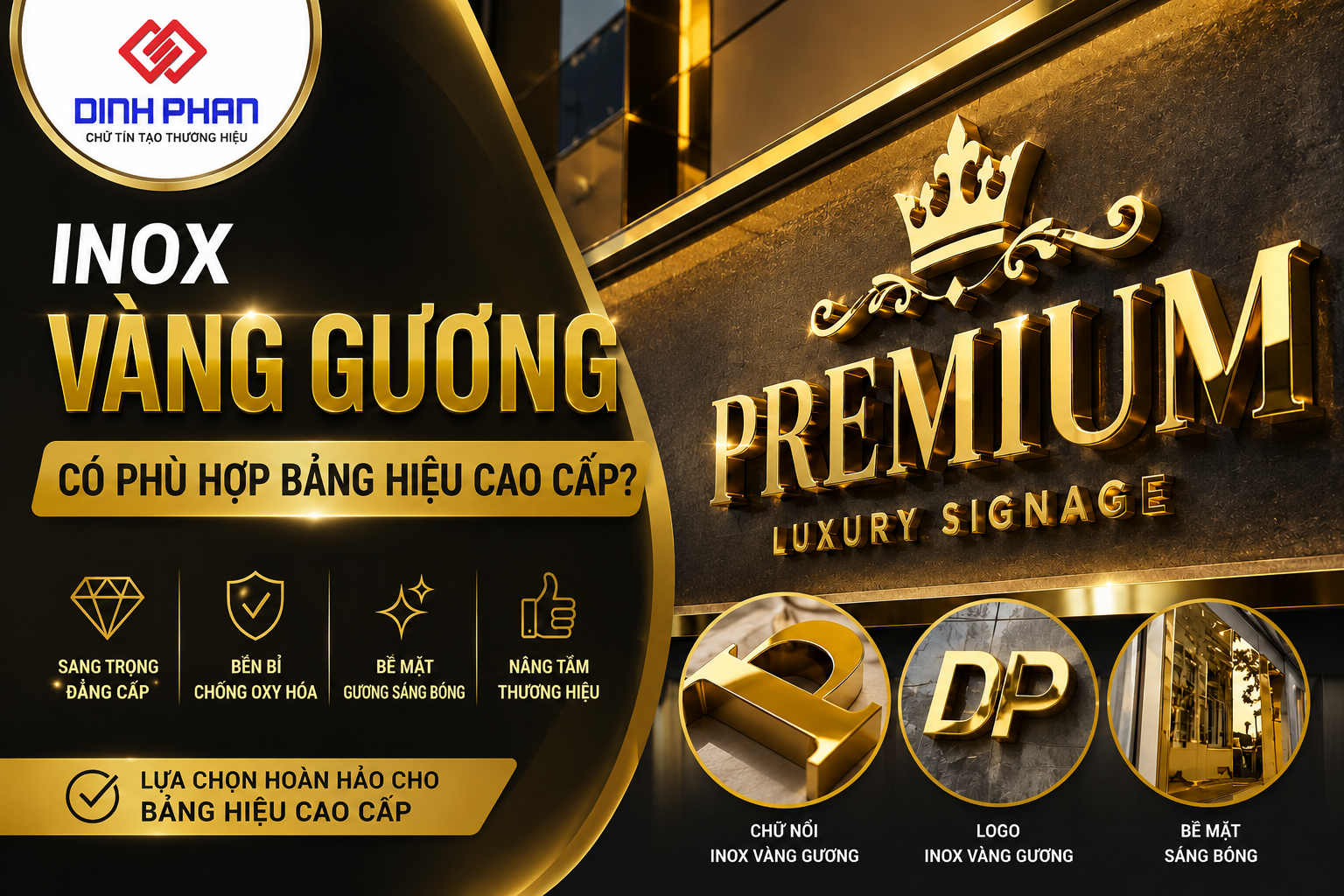 inox vàng gương