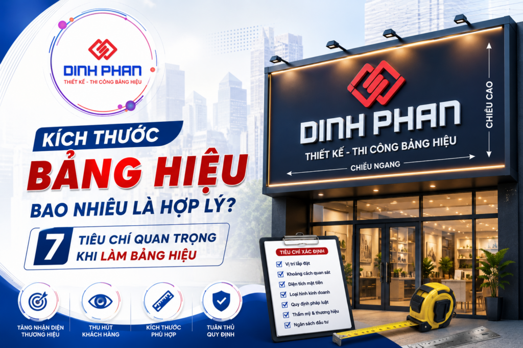 làm bảng hiệu
