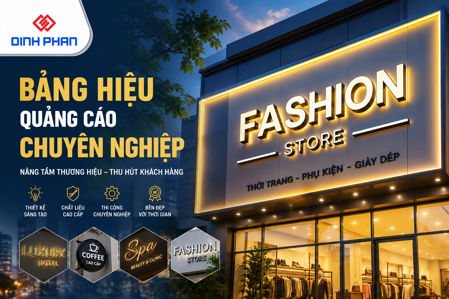 bảng hiệu quảng cáo chuyên nghiệp