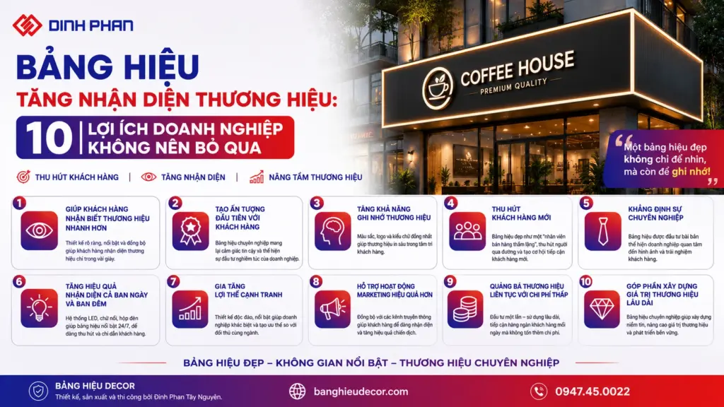 bảng hiệu tăng nhận diện thương hiệu