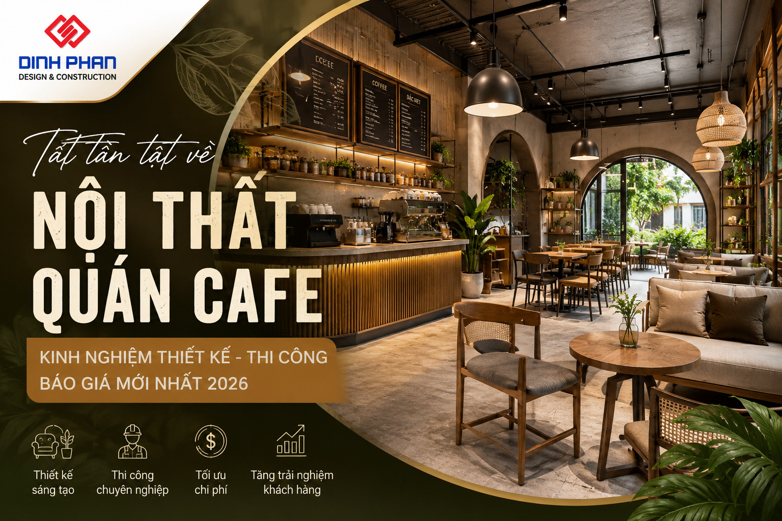 nội thất quán cafe