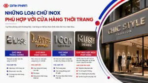 gia công chữ inox